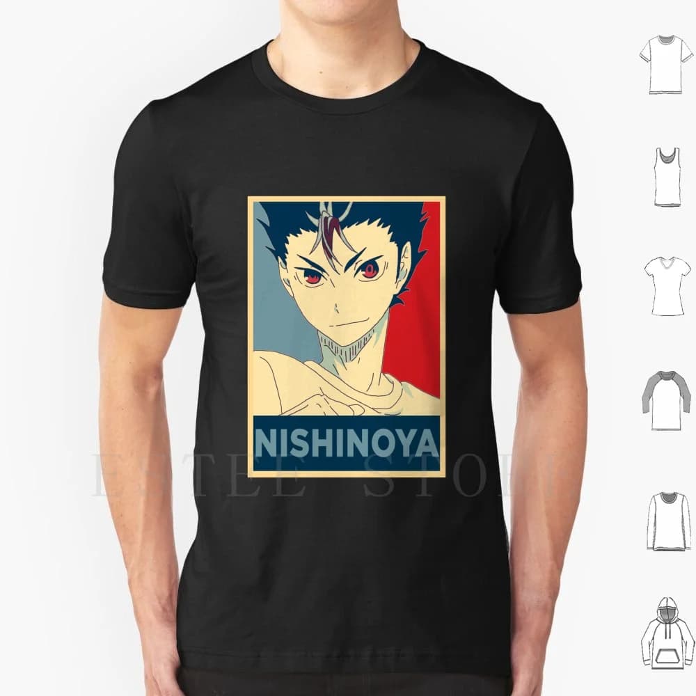 Nishinoya Yuu Hope T Shirt Men Cotton 6xl Nishinoya Anime Karasuno Tanaka Hinata Kageyama Haikyu Sugawara Volleyball