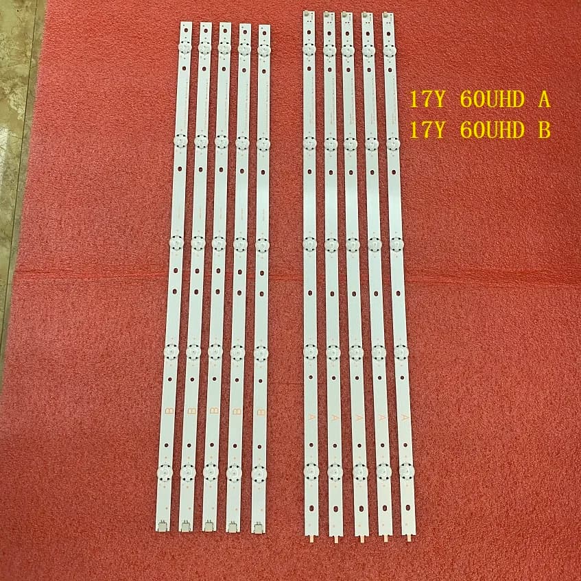 Kit 10 PZ Striscia di retroilluminazione a LED per SONY KD-60X695e KD-60X6700E KD-60X690E 17Y 60UHD AB 5led SVG600A36-AB S600DUC-1 KCL60