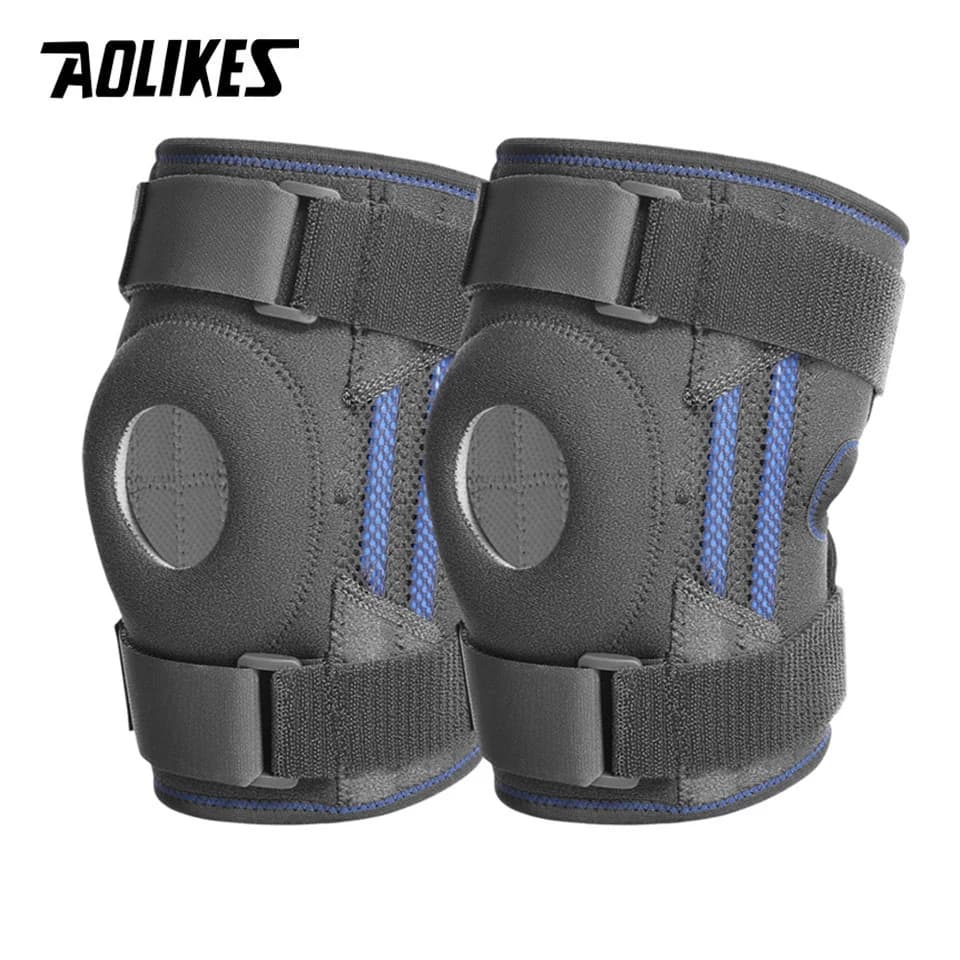 AOLIKES supporto per ginocchiera per ginocchio stabilizzatore per ginocchio traspirante regolabile cinturino per ginocchiera Patella proteggi protezione artritica ortopedica