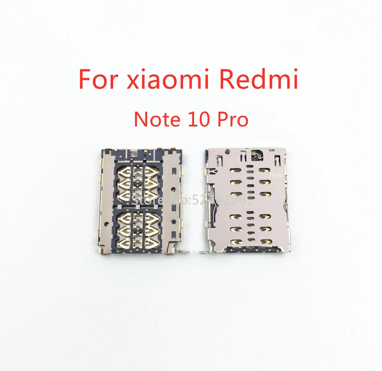 2-10 Pezzi Lettore di Schede SIM, Vassoio Porta Scheda Micro SD, Slot per Scheda di Memoria per Xiaomi Redmi Note 10 Pro, Parti di Ricambio