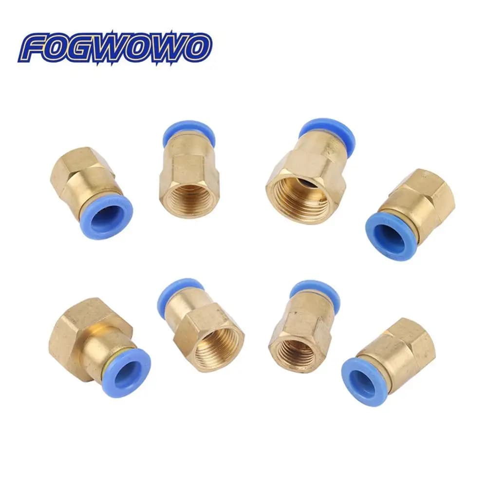 5 Pcs Tubo di Interfaccia 10/12mm A 1/8 ",1/4",3/8 ",1/2" femmina In Ottone Filettatura Blocco di Slittamento Connettore Rapido Giardino di Irrigazione Strumenti