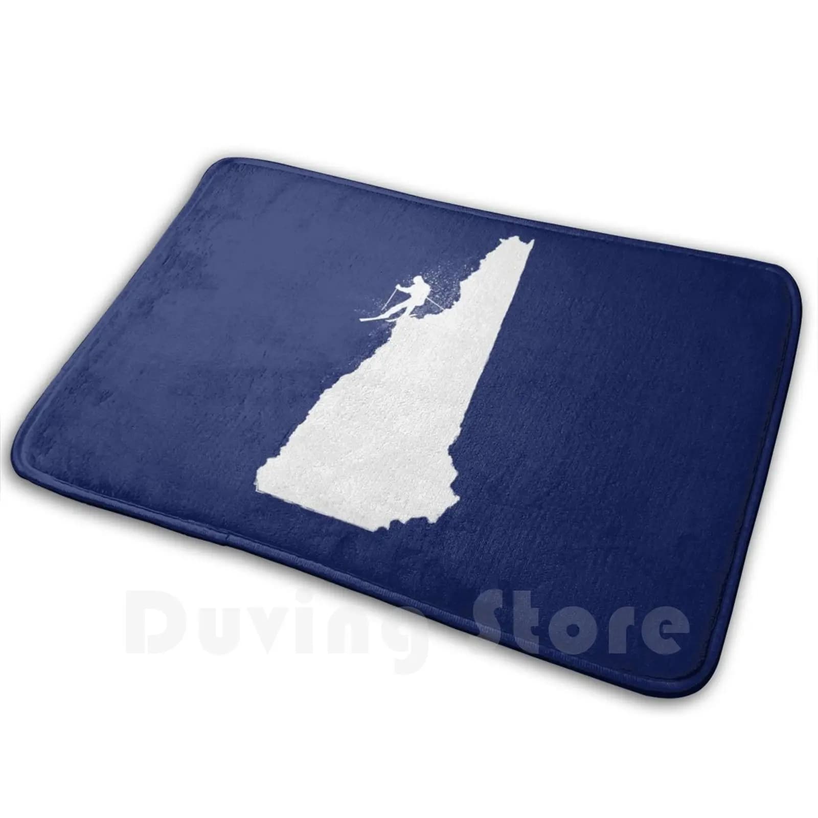 Ski New Hampshire Granite State Skier Carpet Mat Rug Cushion Soft Ski New Hampshire White Mountains Loon Bretton Woods