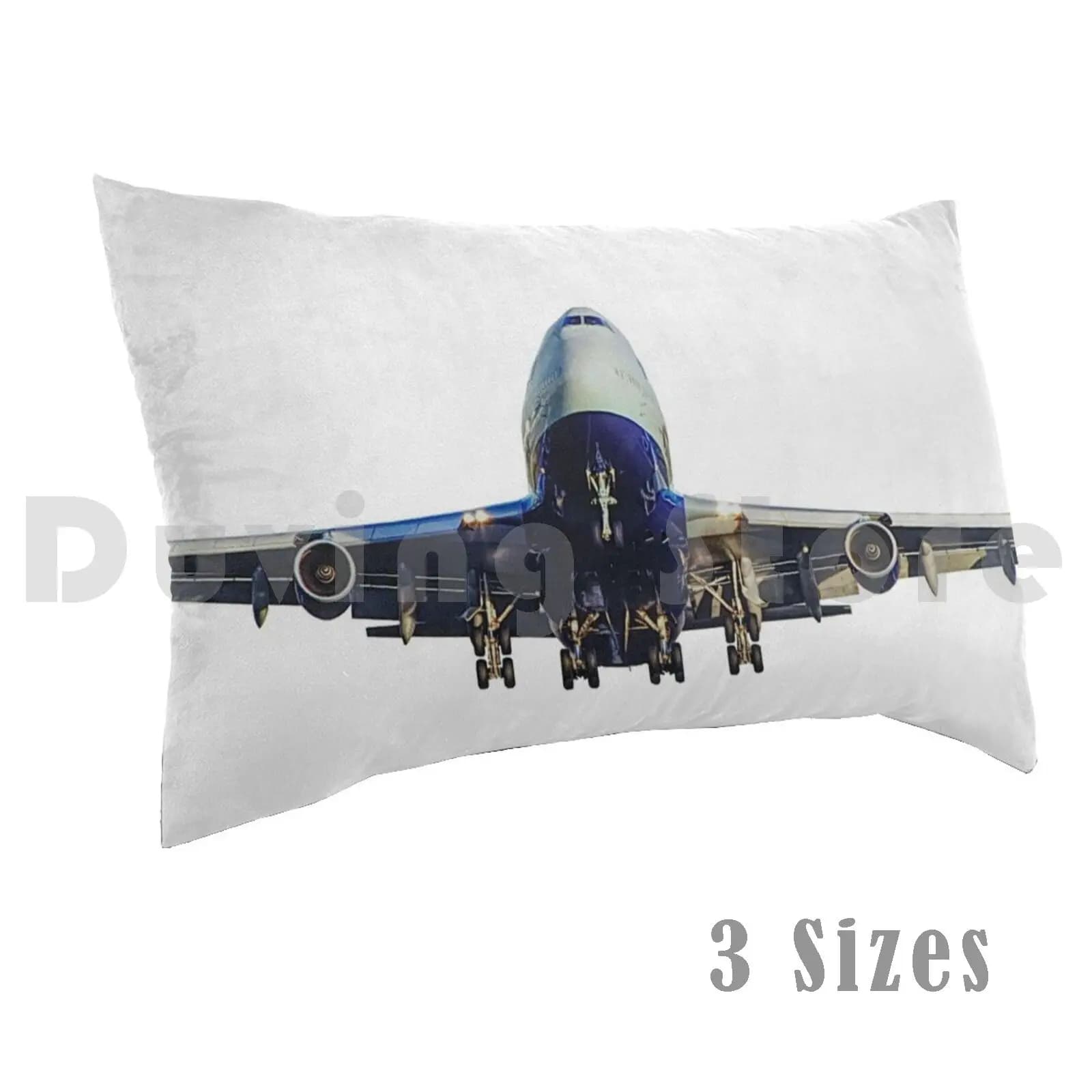 Federa per cuscino Big Aircraft Air Travel-Aereo-Vacanze Fai da te 50 * 70 Big Aereo Jumbo Jet