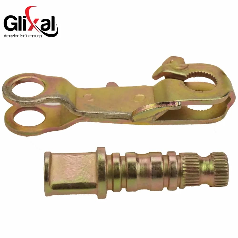 Glixal GY6 125cc 150cc Rear Drum Brake Shoe Arm and Brake Rod for Chinese 152QMI 157QMJ Scooter Moped ATV Go-Kart