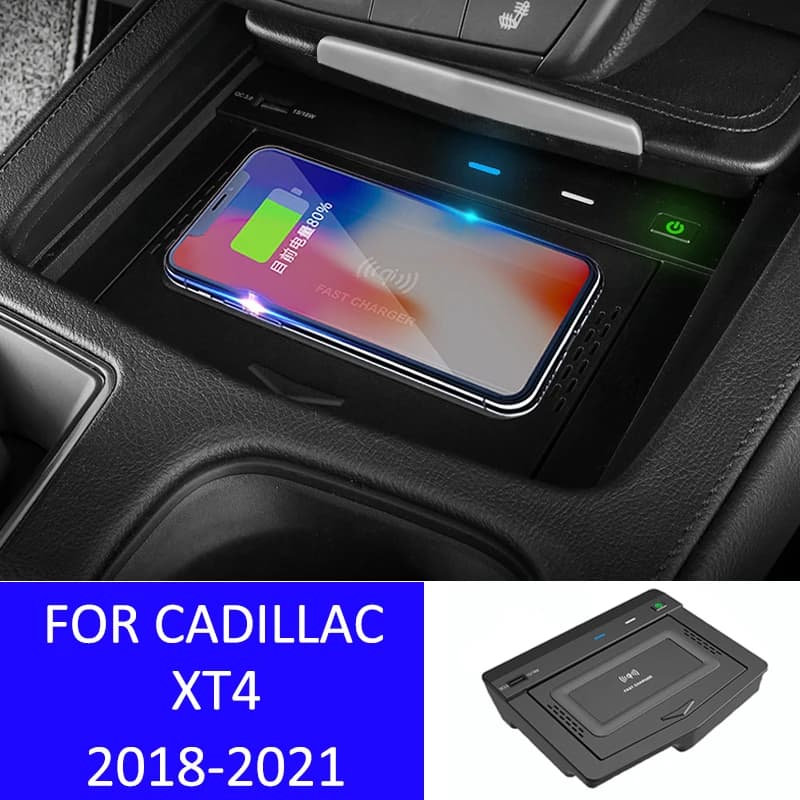 Caricabatterie wireless per telefono Cadillac XT4 Pannello di ricarica rapida Piastra per telefono cellulare XT4 Accessori di ricarica esclusivi