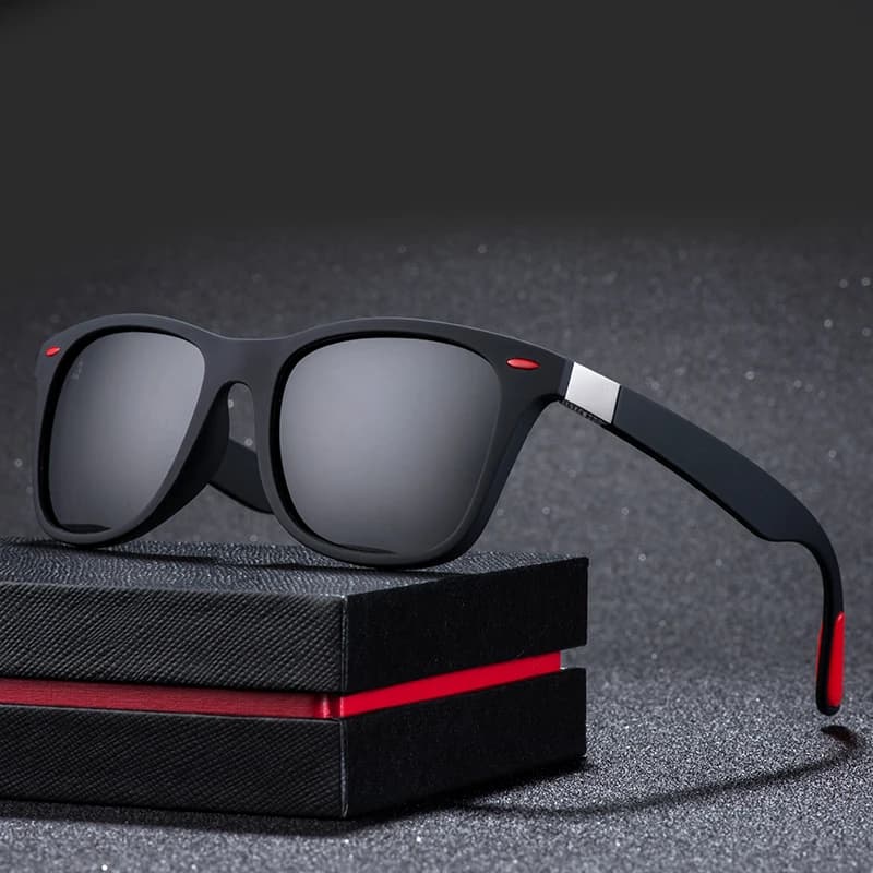 ZXWLYXGX Occhiali da sole polarizzati classici Uomo Donna Brand Design Guida Cornice quadrata Occhiali da sole Occhiali maschili UV400 Gafas De Sol