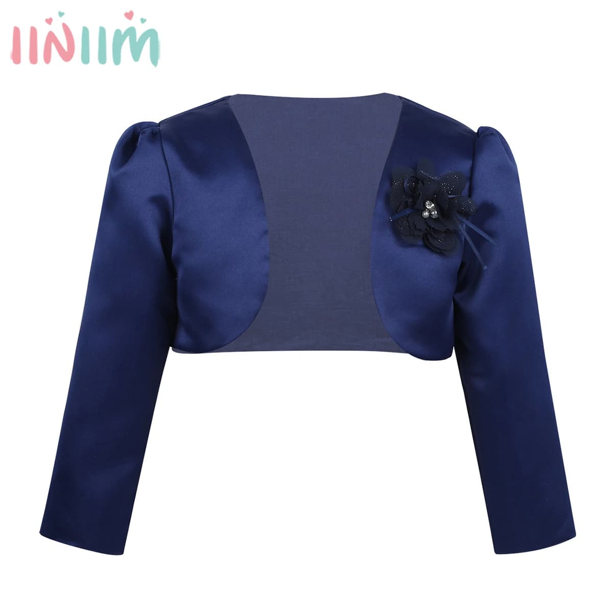 Iiniim Vestiti per Bambina Delle Ragazze Dei Capretti Maniche Lunghe Autunno Formale Cappotti Bolero del Rivestimento di Shrug Cardigan Corto Maglioni Cover Up