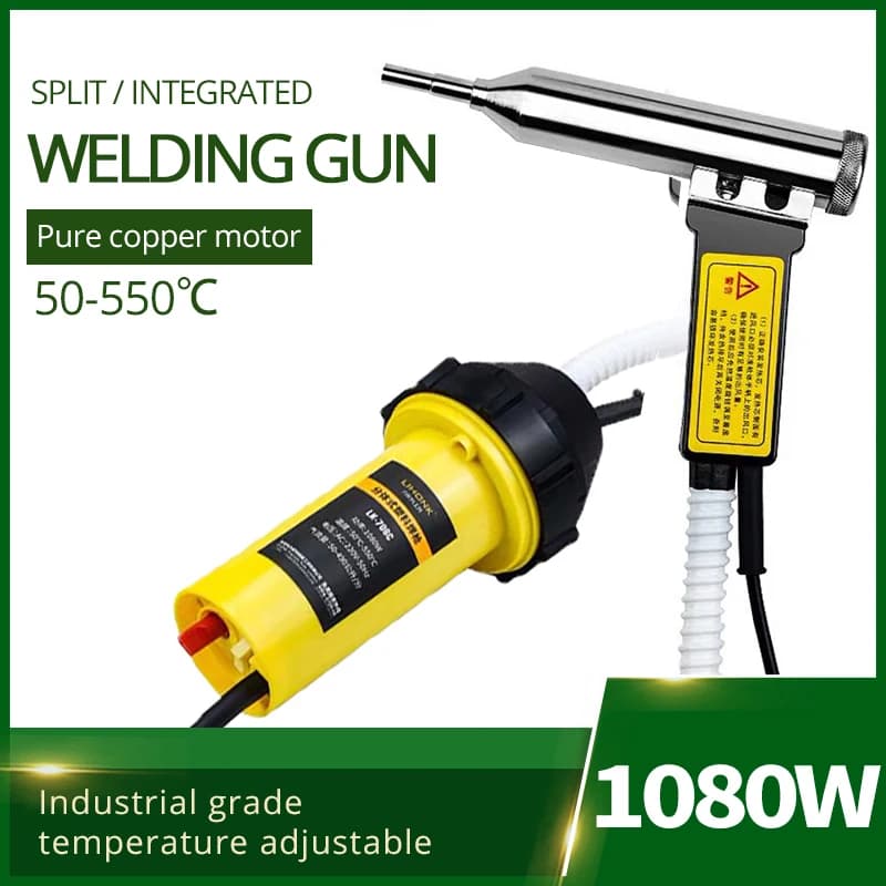 50-550 ℃ Saldatrici in plastica ad alta potenza Torcia per saldatura ad aria calda Pistola Split / paraurti per auto integrato PP Lavello Pavimento Riparazione crepe in pelle