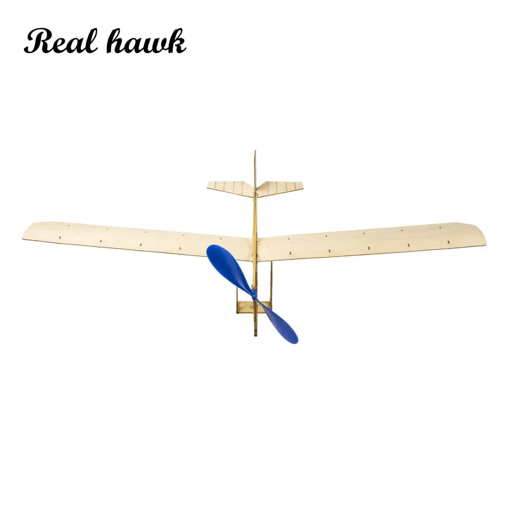 Kit aereo alimentato con elastico STEM, giocattolo aliante in legno fai-da-te per l'apprendimento della fisica dei bambini, progetto di costruzione di modelli vintage degli anni '20