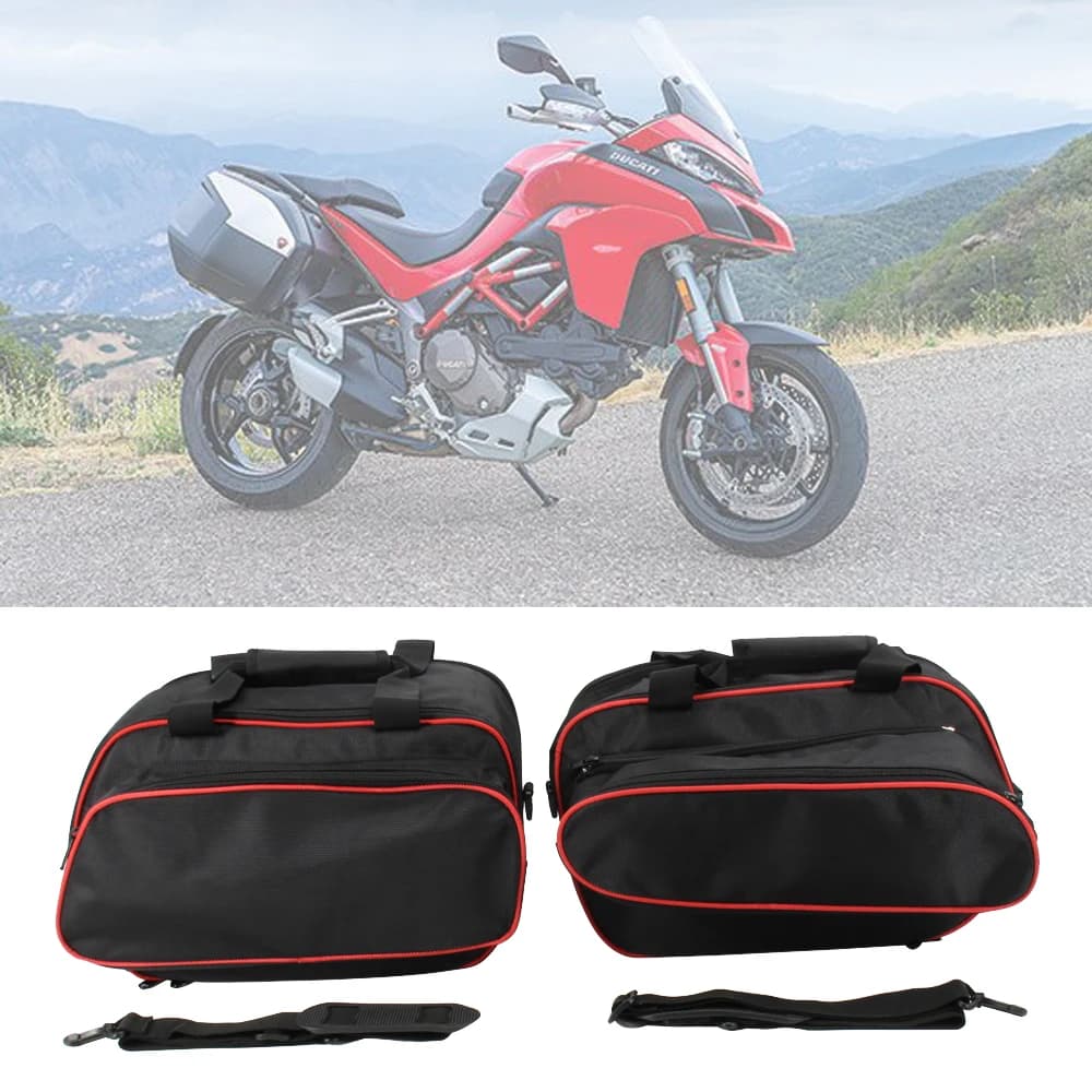 Borsa portaoggetti per moto borsa per bagagli borsa laterale borsa interna boccola per Ducati Multistrada 1200 dal 2015 1260/950 dal 2017