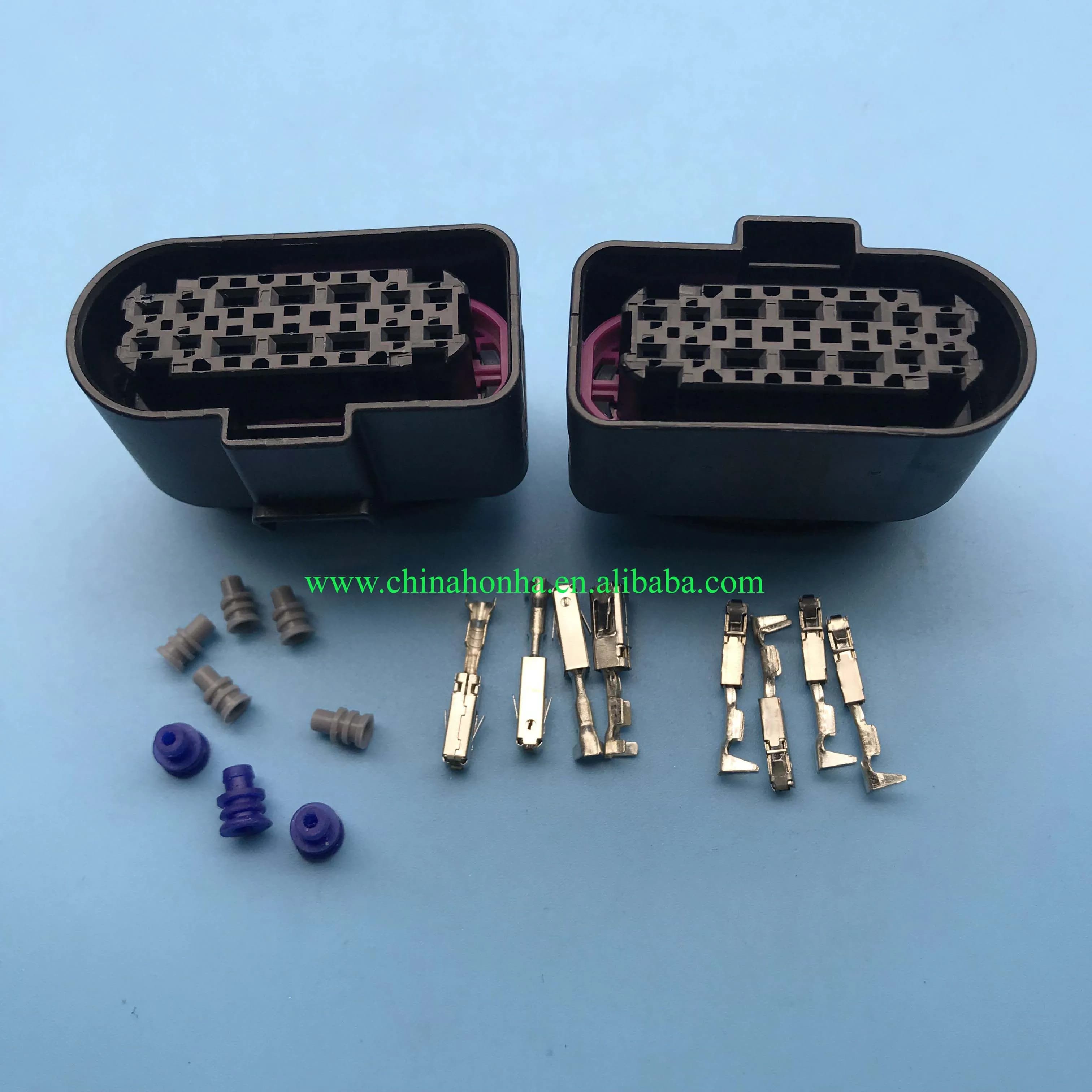3C0973737 14-Spille HA CONDUCTION LA lamp light socket wire connector waterproof female automotive 1.5/2.8 Wiring Faro Housing At Xeno Plug