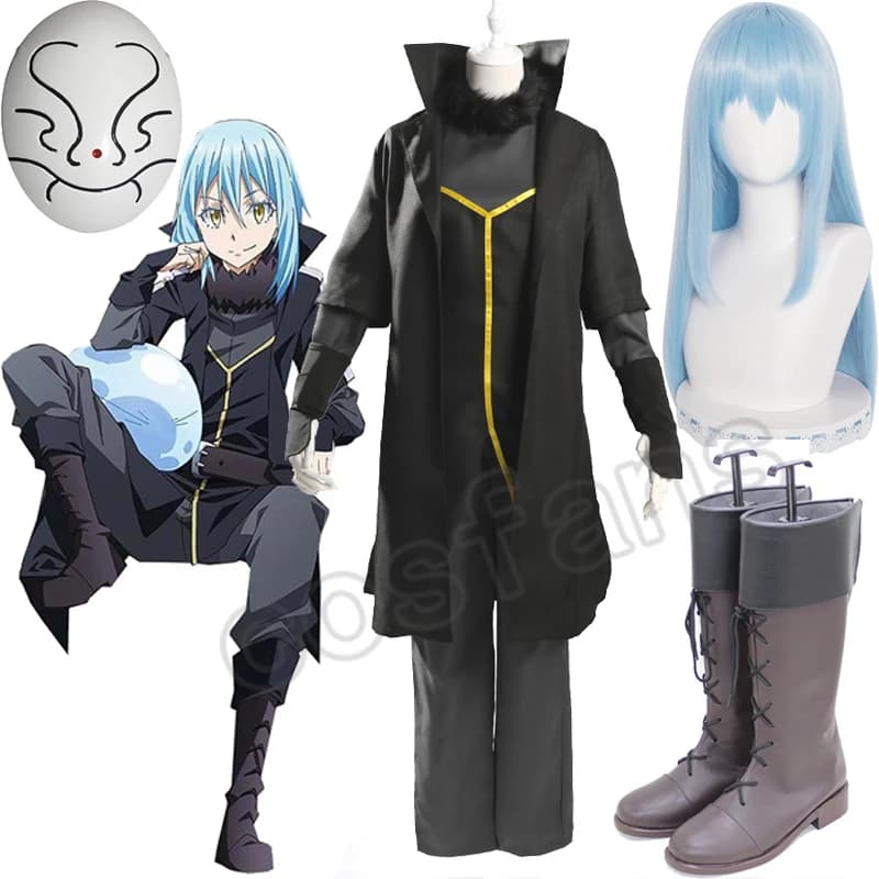 Anime That Time I Got Reincarnated as a Slime Cosplay Costume Rimuru Tempest Costumes Adult Uniform Suit Wig Outifit Accessories