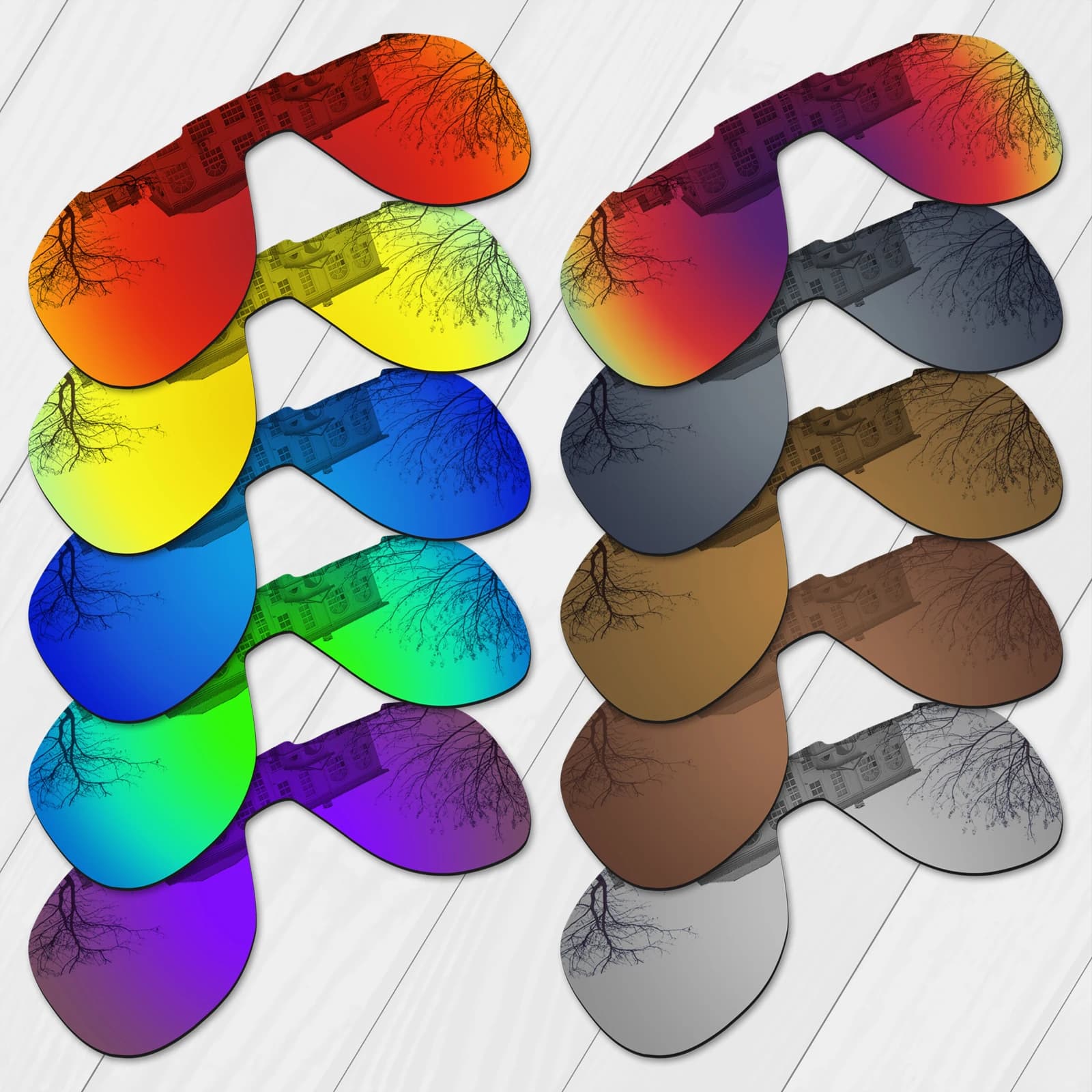 Lenti di ricambio migliorate polarizzate EOS per occhiali da sole Oakley Outpace OO4133 - Scelta multipla