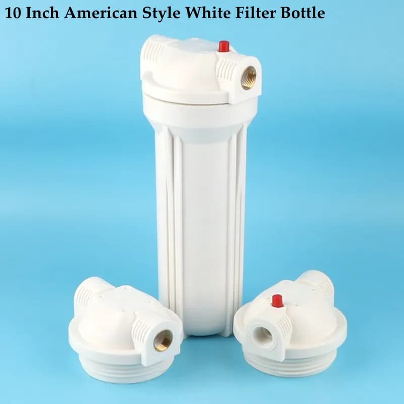 Bottiglia filtro da 10 pollici fibbia interna ispessita stile americano cartuccia filtro antideflagrante purificatore d'acqua bottiglia filtro PP