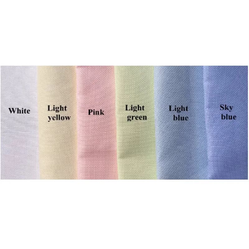 Tela per ricamo a punto croce Aida 18ct colori giallo/rosa/linen/arancione giallo/blu, per fai da te, cucito a mano, ricami artigianali