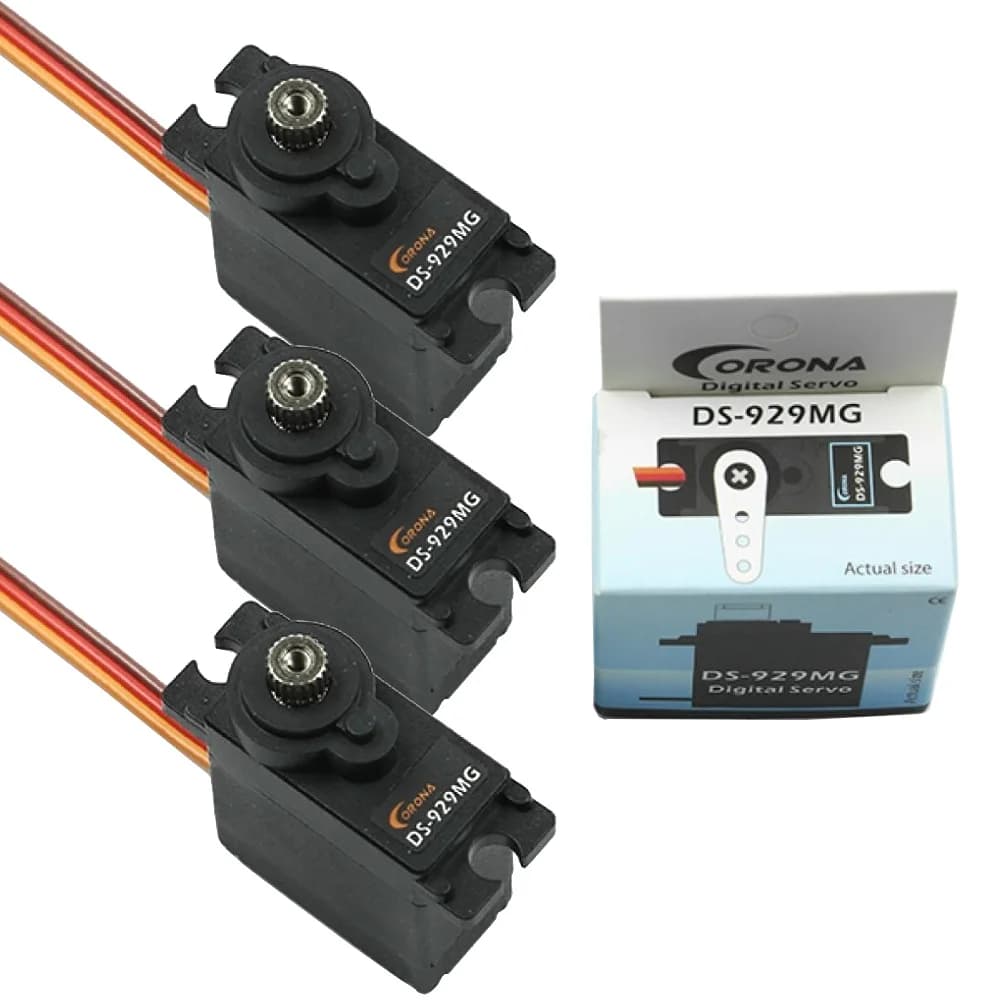 RC Corona DS-929MG DS929MG 4.8-6.0V 12.5g Metal Gear Servo digitale per elicottero elettrico TREX 450 3D