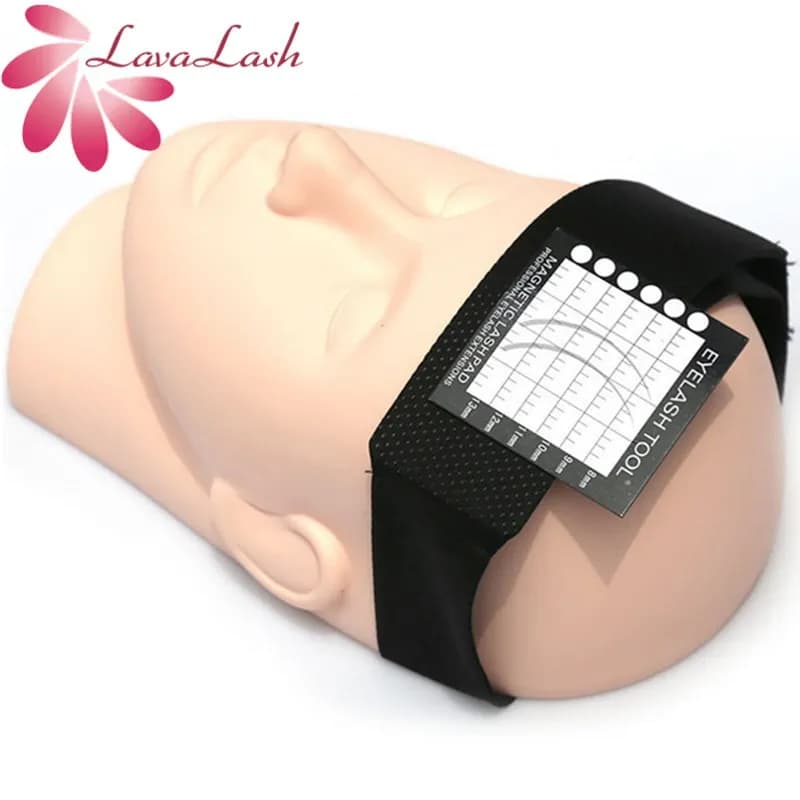 Cuscinetto adesivo per la fronte innesto ciglia vassoio di estensione supporto Pallet Pad supporto per ciglia supporto per cinturino frontale Velcro vassoio magnetico per ciglia