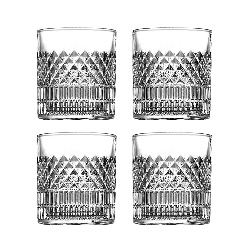 Bicchieri da whisky alla moda da 4 pezzi, whisky scozzese, Bourbon, cocktail, RUM, bicchieri da whisky durevoli