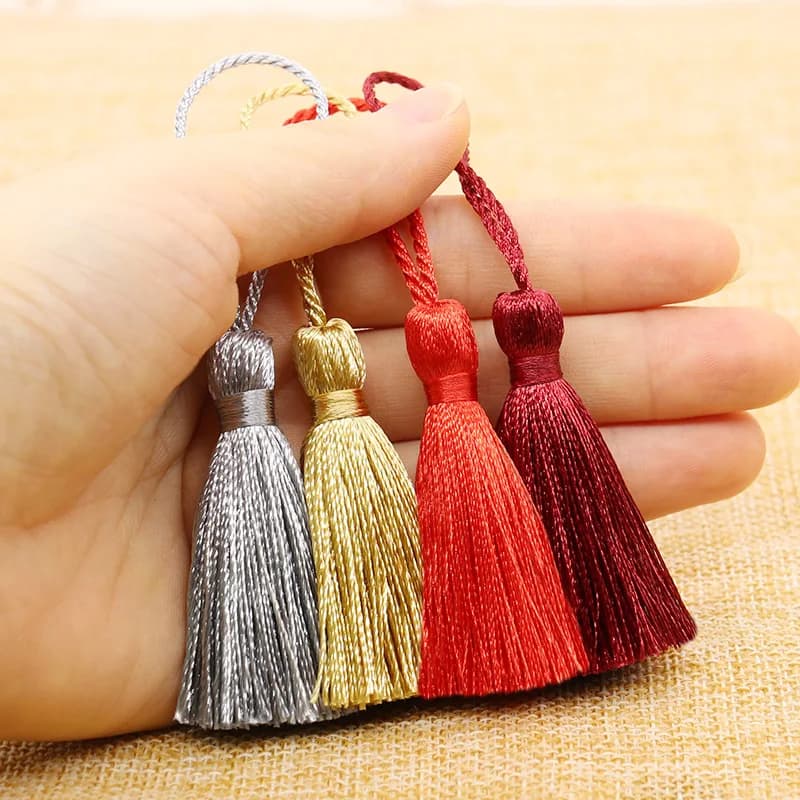 20 pz Segnalibri di Seta Appeso Nappa Frangia Tenda FAI DA TE Sacchetto di Indumento Artigianato Forniture FAI DA TE Scrapbook Nappa Accessori Ciondolo 10 CM