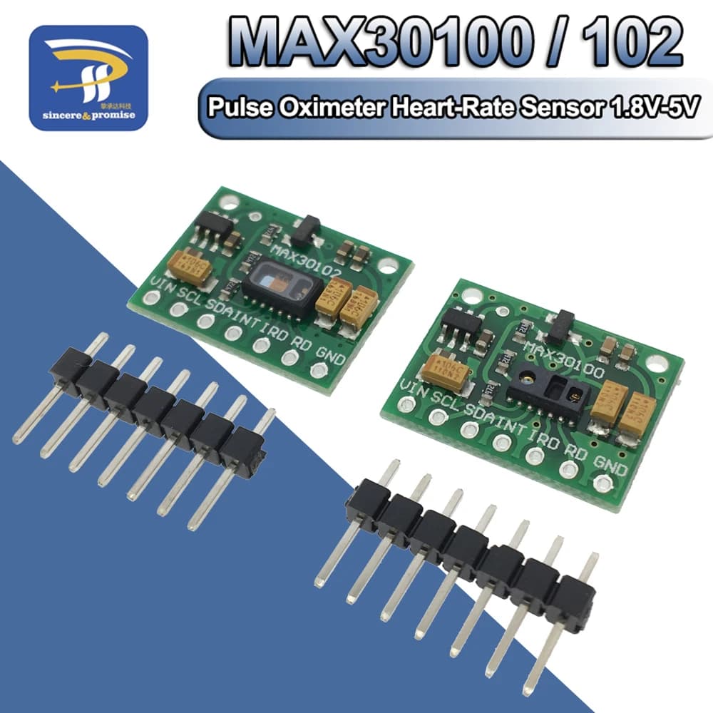 Low Power MAX30102 heart rate breakout card for Arduino/modulo oxygen sensor in blood pulsoxmeter MAX30100