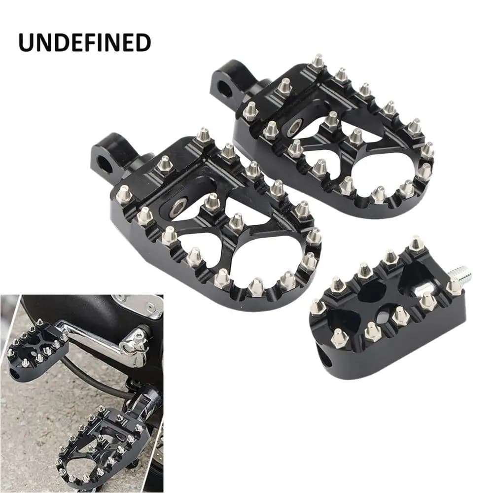 Pedane moto MX Pedane larghe e grasse Pedali con pedane cambio per Harley Sportster XL 883 1200 Dyna Street Bob Bobber Custom