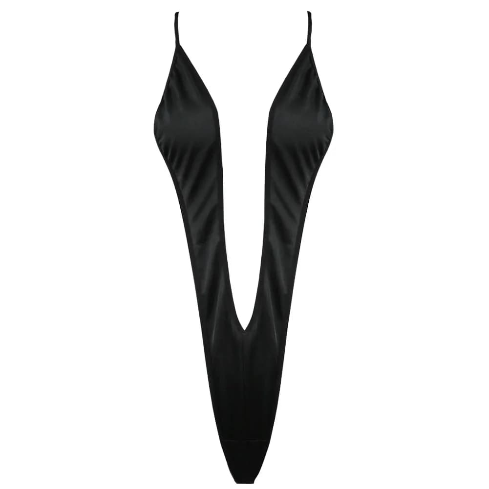 Costume da bagno intero da donna con scollo a v profondo scollo a v perizoma intimo Micro Teddy body Monokini costume da bagno costume da bagno