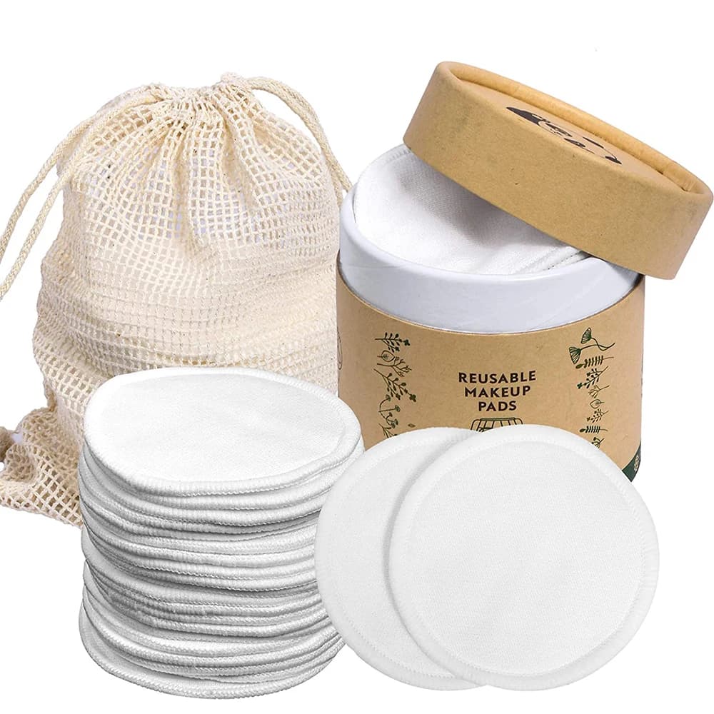 20 pieces reusable ostrich with reusable cotton cloth bag for natural face Konjac for all types of washable skin