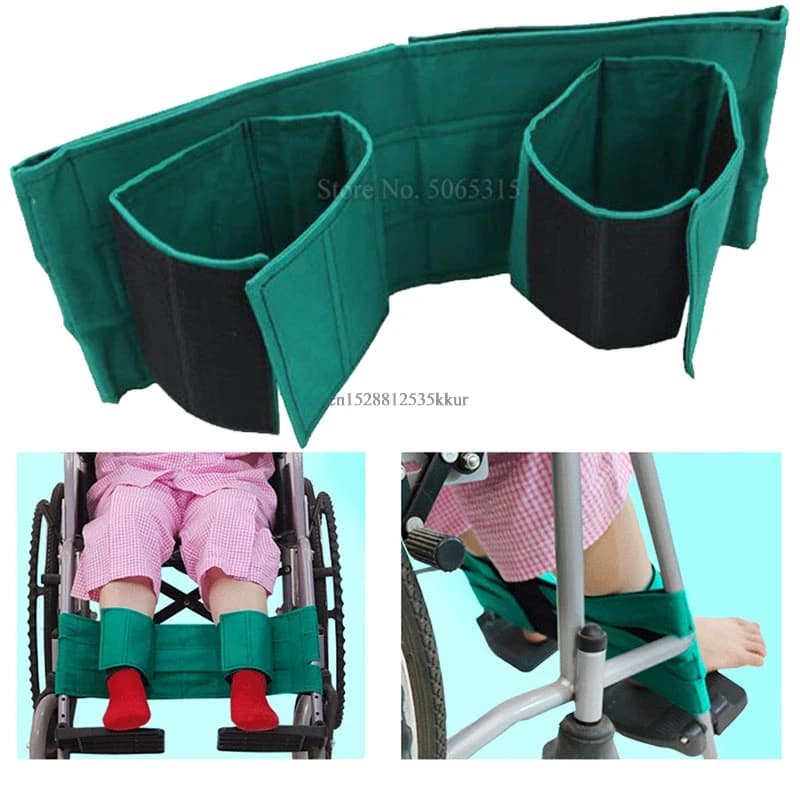 Poggiapiedi per sedia a rotelle Cintura per polpaccio Cintura di sicurezza Cintura di sicurezza per trasporto di sicurezza medica Cintura di supporto per piedi Protezione per accessori per disabili anziani