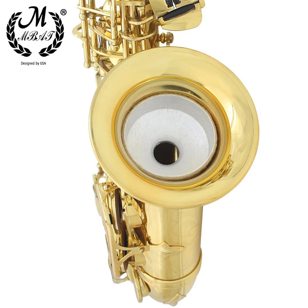 M MBAT Light-Weight Aluminum Mute Silent Dampener for Alto Tenor Soprano Saxophone Sax Lover Woodwind Instrument Accessories