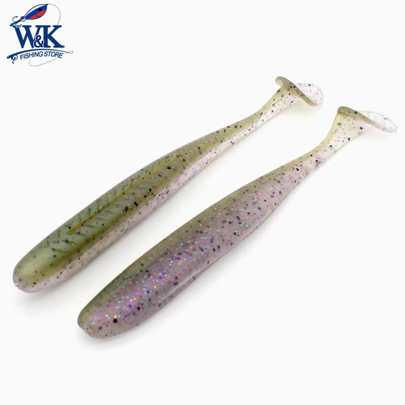 Super Swimbait da 4,5 pollici per luccio Bass Zander Fishing Shad a 5 pezzi Texas RIG Esca morbida Altalena colorata