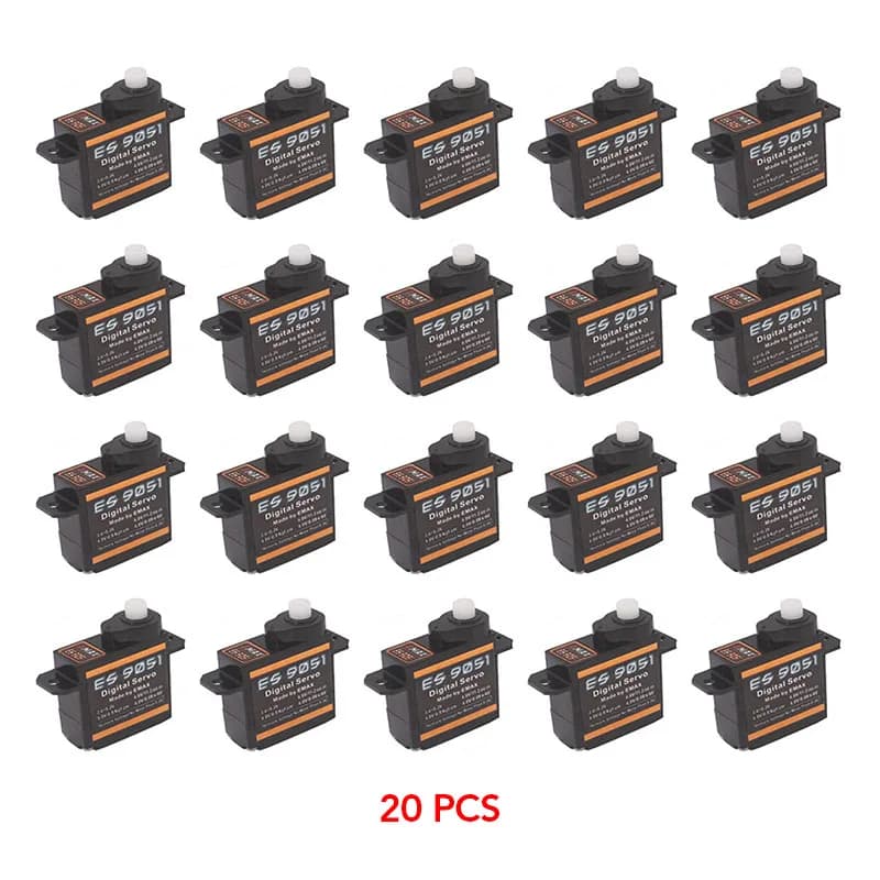 1/4/5/10/20 pz Emax ES9051 Mini Servo digitale impermeabile Servo digitale ingranaggio di plastica per RC auto elicottero barca aeroplani giocattoli RC