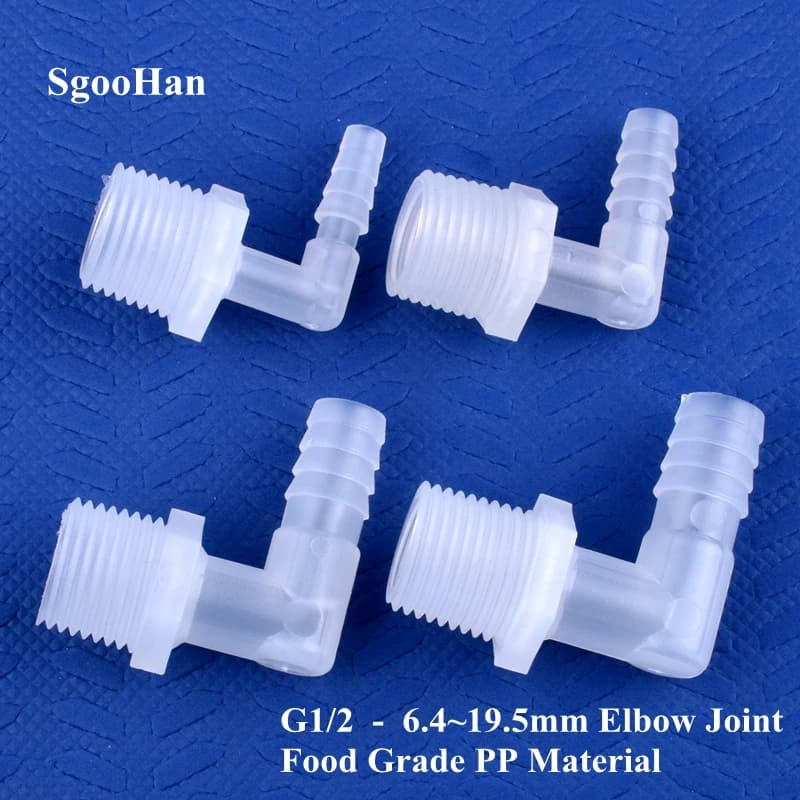5 ~ 200 pz G1/2 Filettatura Maschio A 6.4 ~ 19.5mm PP Pagoda Gomito Connettore Acquario Serbatoio Pompa di Aria Adattatore Irrigazione Tubo Dell'acqua Comune