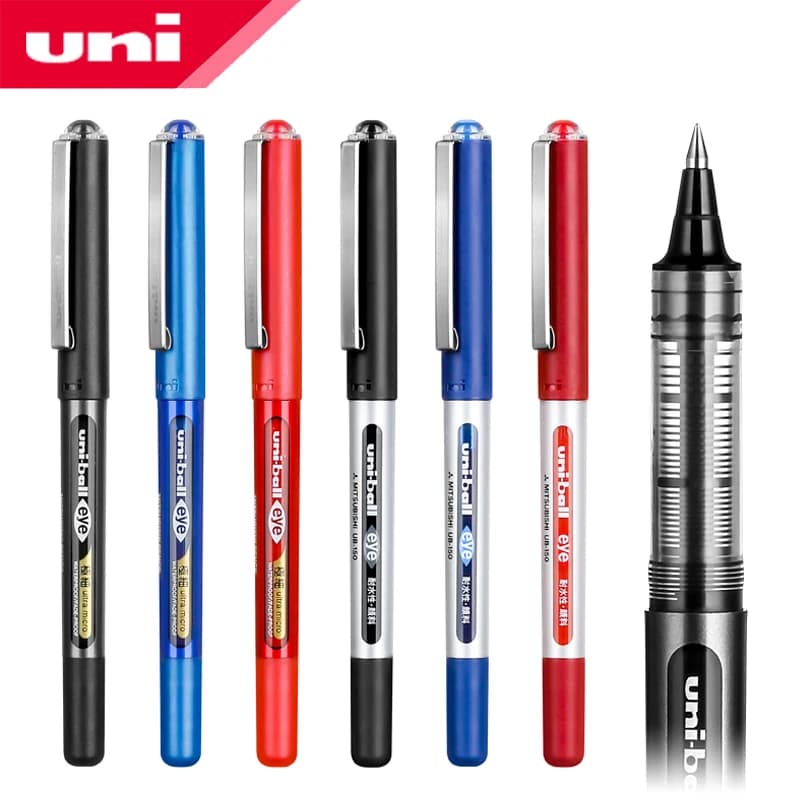 Uni-Ball Signo UB-150 penna a inchiostro liquido 0.5/0.38mm 10 pezzi penna Gel forniture scolastiche cancelleria per ufficio