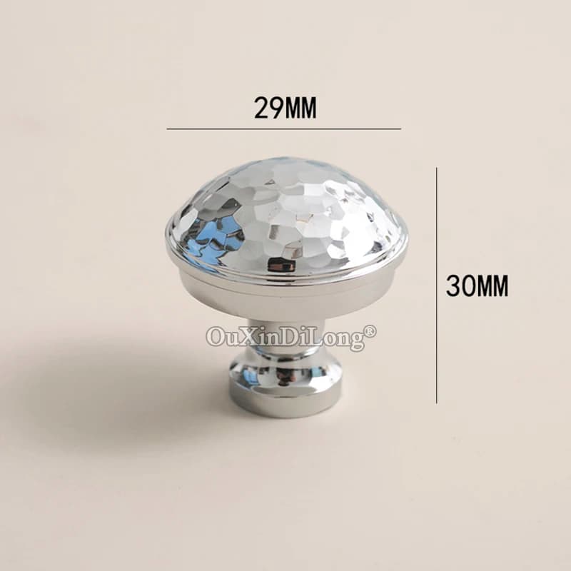 Brand New 10PCS Ottone massiccio Cromato Mobili Tira Maniglie Manopole per cassetti Armadio Guardaroba Armadio TV Armadietto del vino Tira Manopole