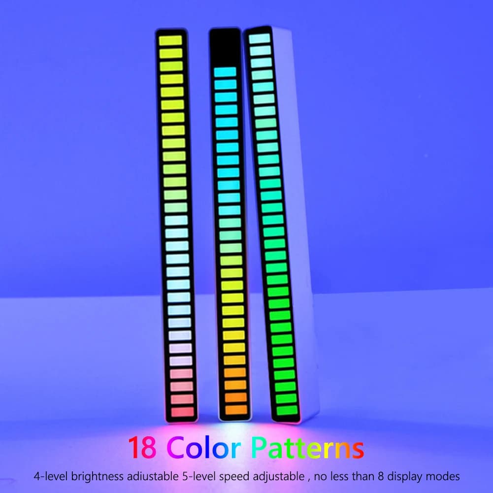RGB attivato musica ritmo lampada Bar controllo del suono LED atmosfera auto barra luminosa musica colorata lampada ambientale Bar striscia luminosa per auto