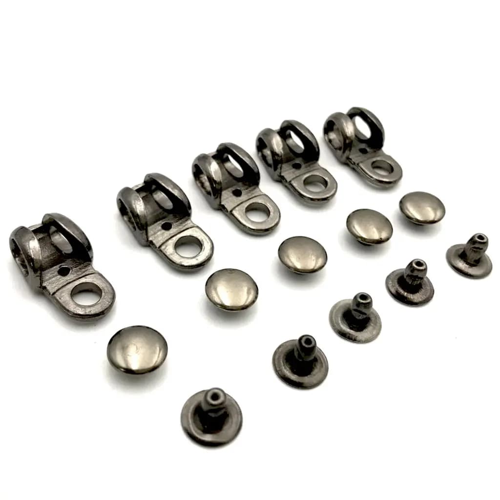 20 Pz/lotto Ganci per Lacci per Scarpe Accessorio per la Riparazione di Scarpe Ganci per Stivali Raccordi in Pizzo Con Rivetti per Riparazione/Campeggio/Escursione/Climb Accessori