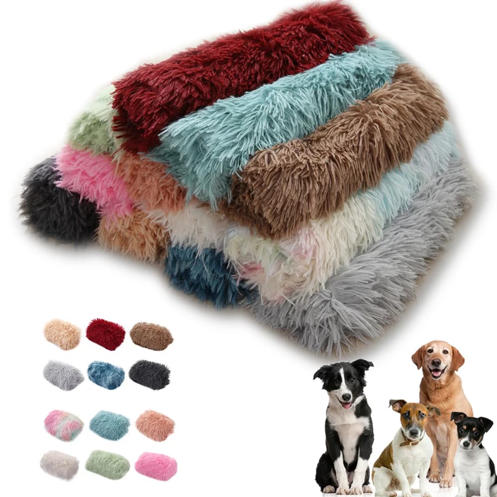 Coperta per cani in peluche Coperta invernale calda per animali domestici Cuscino per divano per cani e gatti Materasso per animali Tappeto per la casa Comoda coperta per dormire per cani