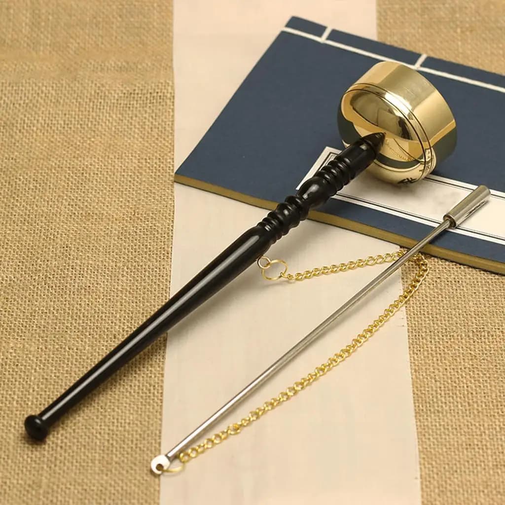 Portable Meditation Chime Buddhist Ceremonies Supplies Long Handle Bell Buddhism Bell Singing Prayer Buddhist Supplies