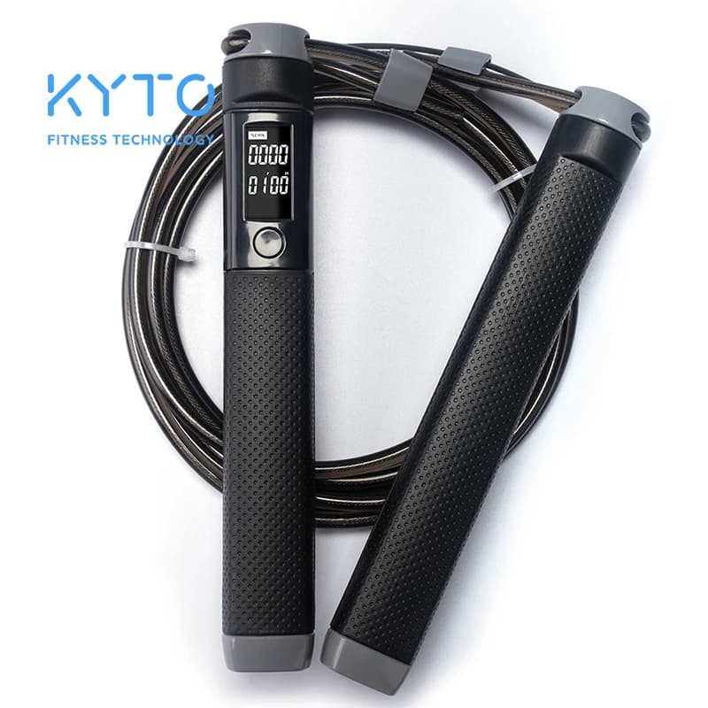 KYTO Jump Rope Digital Counter for Fitness Indoor/Outdoor Training Boxes Training with Jump rope Adjustable calories