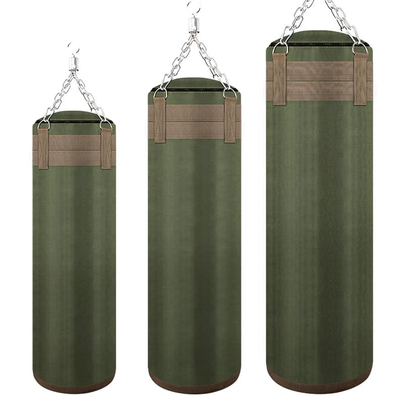 120cm Green Canvas Kick Boxing Bag Adult Sandbag MMA Muay Thai Taekwondo Sport Fitness Training Exercise Equipment