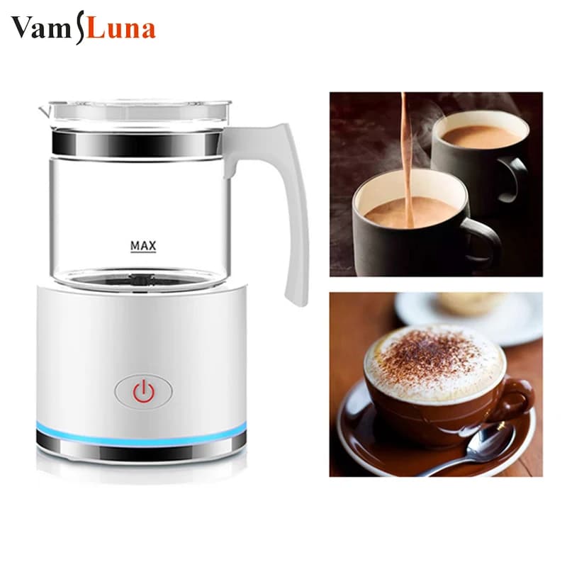 Electric Hot or Cold Scald Scales Automatic Foam Maker for Bere Macchiato Chocolate, EU Plug USA