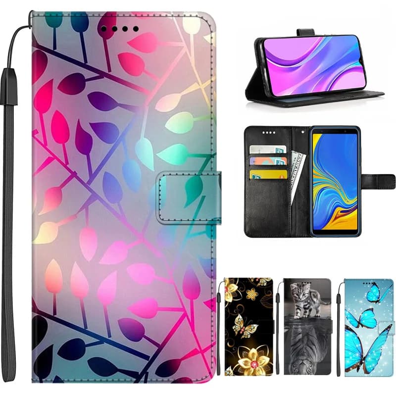 Custodia a portafoglio in pelle Flip per Vivo Y1S Y91C supporto per scheda supporto per telefono custodia per Vivo Y91i 1820 custodia per Vivo V17 Neo 6.38 "Coque