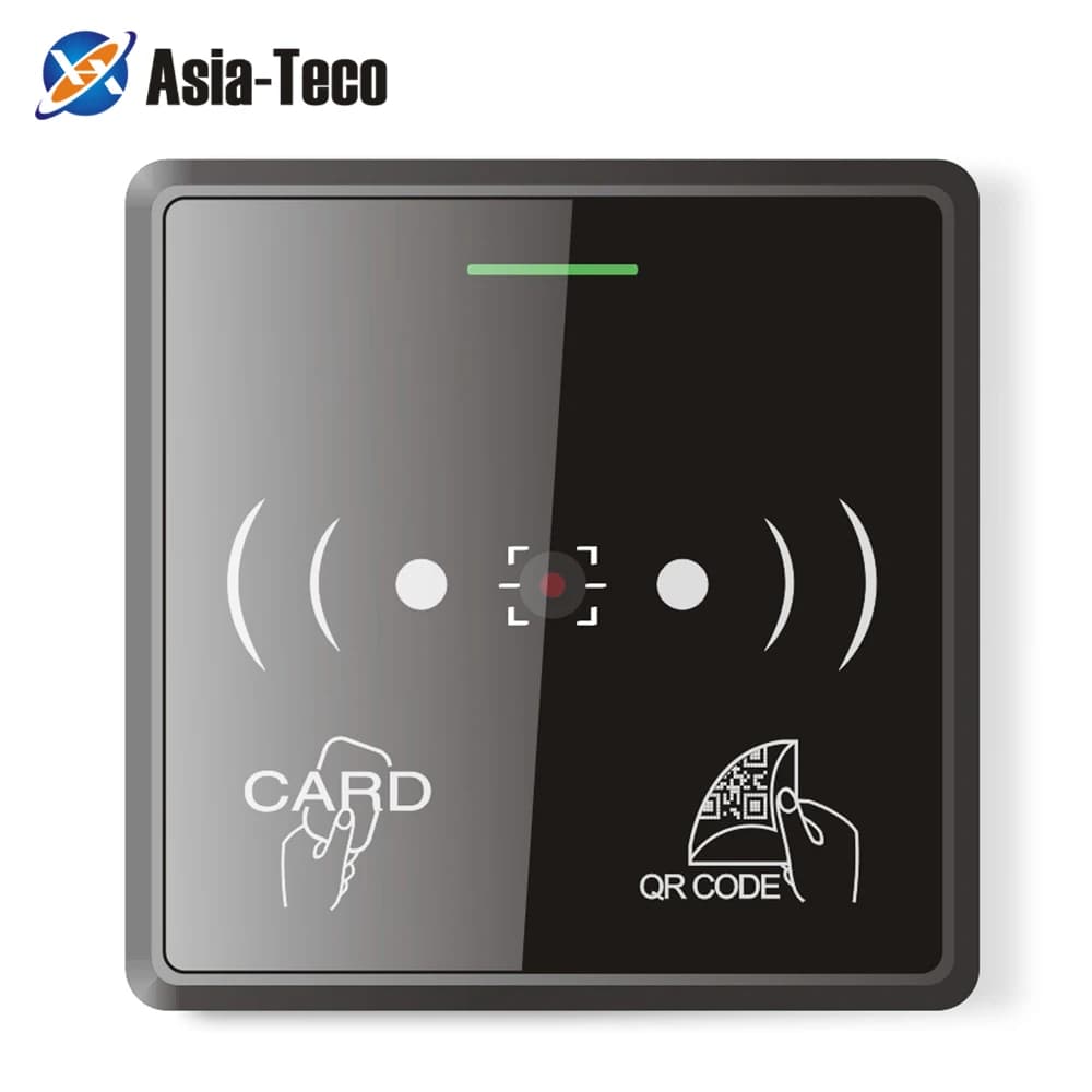 Lettore di codici QR 2D per codici a barre RFID Controllo accessi per 20.000 utenti con TTL RS485 Wiegand 26/34 Scheda IC con uscita NFC DESFire Supporto EV2