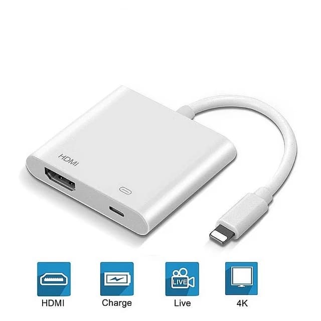 2020 nuovo adattatore convertitore 4K 1080P 8Pin a porta HDMI 8Pin HD TV/proiettore per telefono IOS