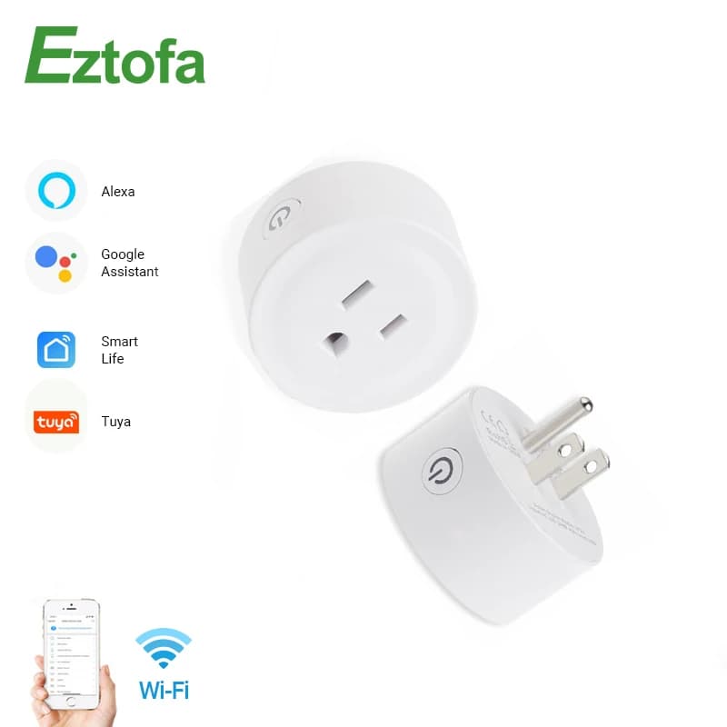 Smart Power Supply Wi-Fi Portbl 10A Spina Standard USA Smart Timer Smart Wireless Remote Control Electric Tuya
