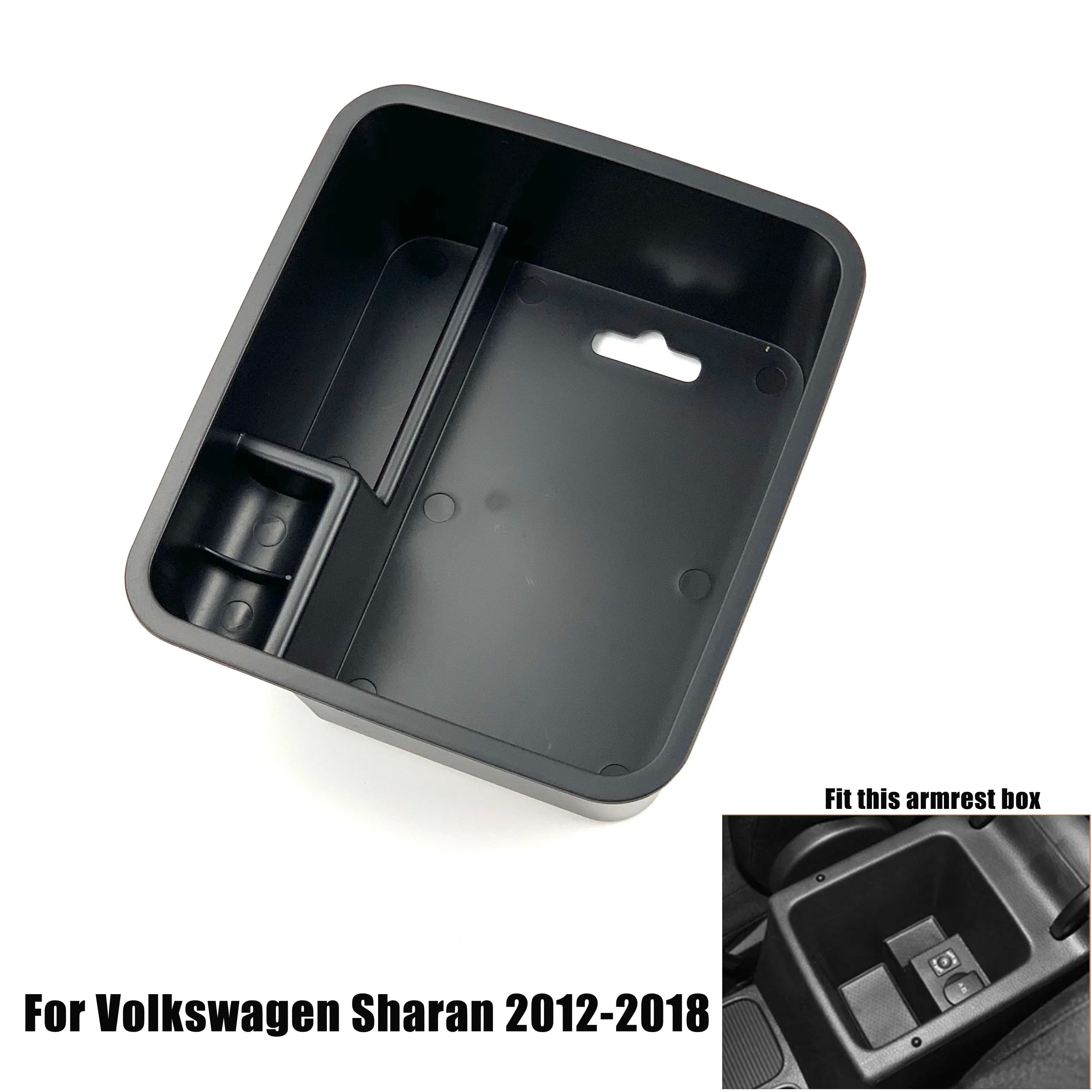 Automobile Box Bracciolo Di Archiviazione Per Volkswagen Sharan 2012-2018 Center Console Contenitore Dell'organizzatore Di Immagazzinaggio Accessori auto