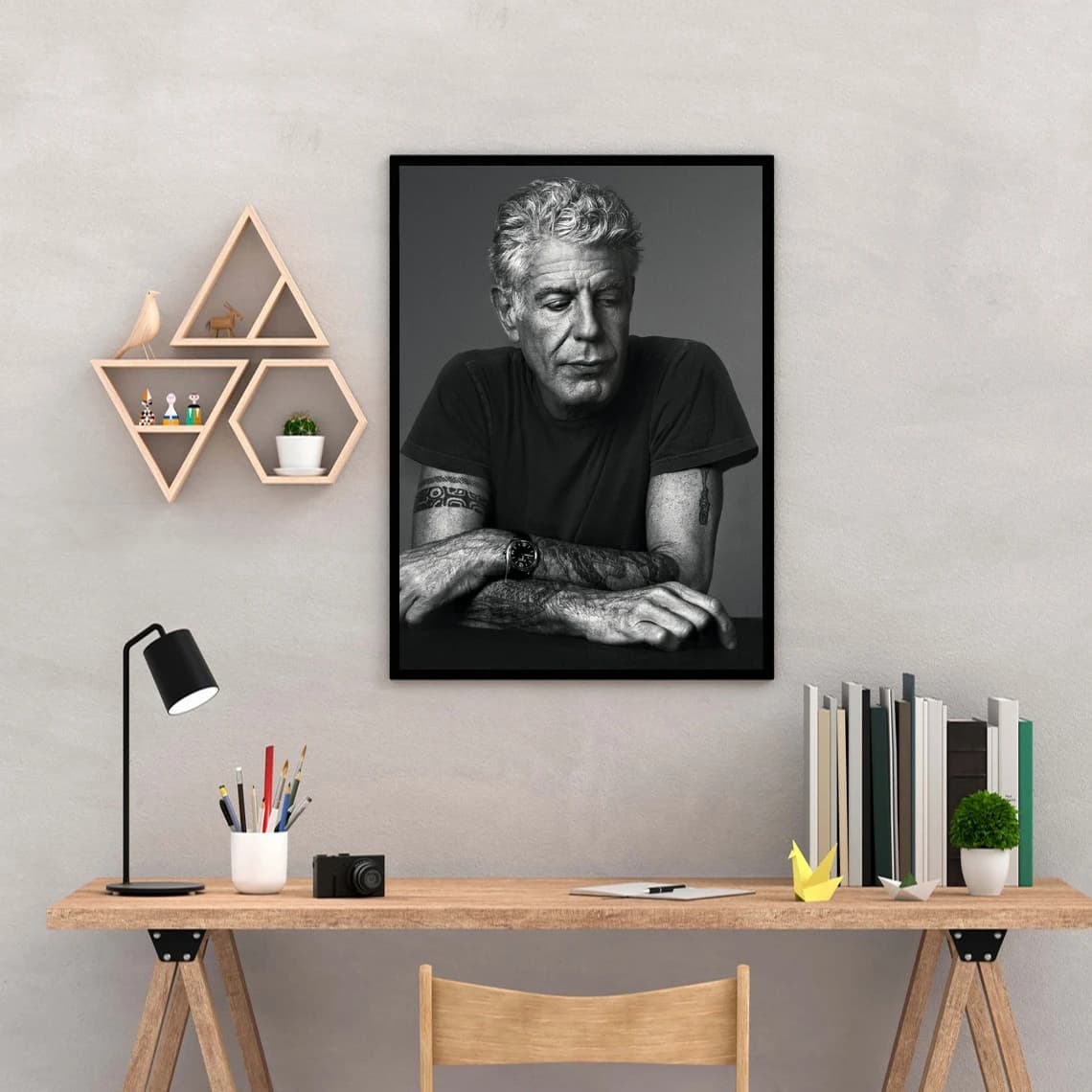 Anthony Bourdain No Reservations TV Movie Cover Poster Stampa artistica su tela Pittura Immagini murali Soggiorno Home Decor (Senza cornice)