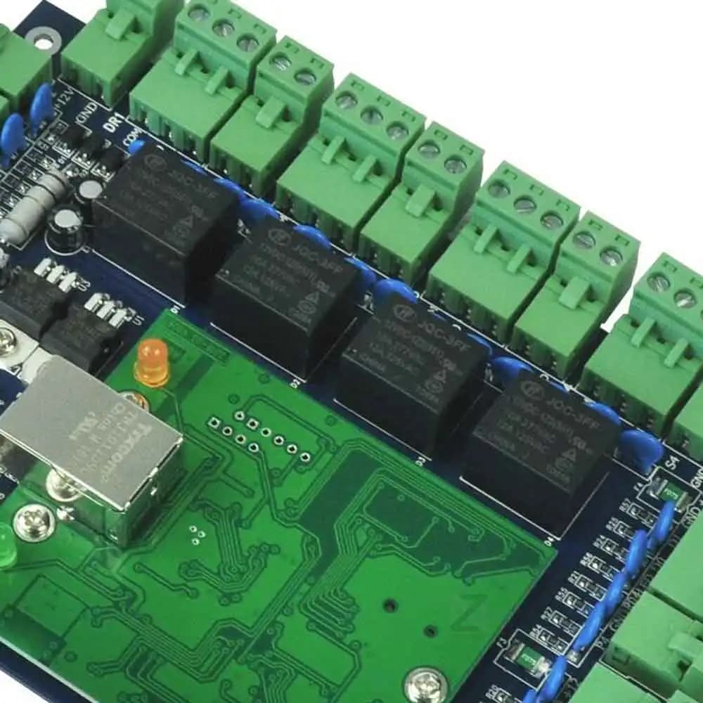 Controller a quattro porte TCP Supporto comunicato Funzione multi-accesso Allarme antincendio per presenze