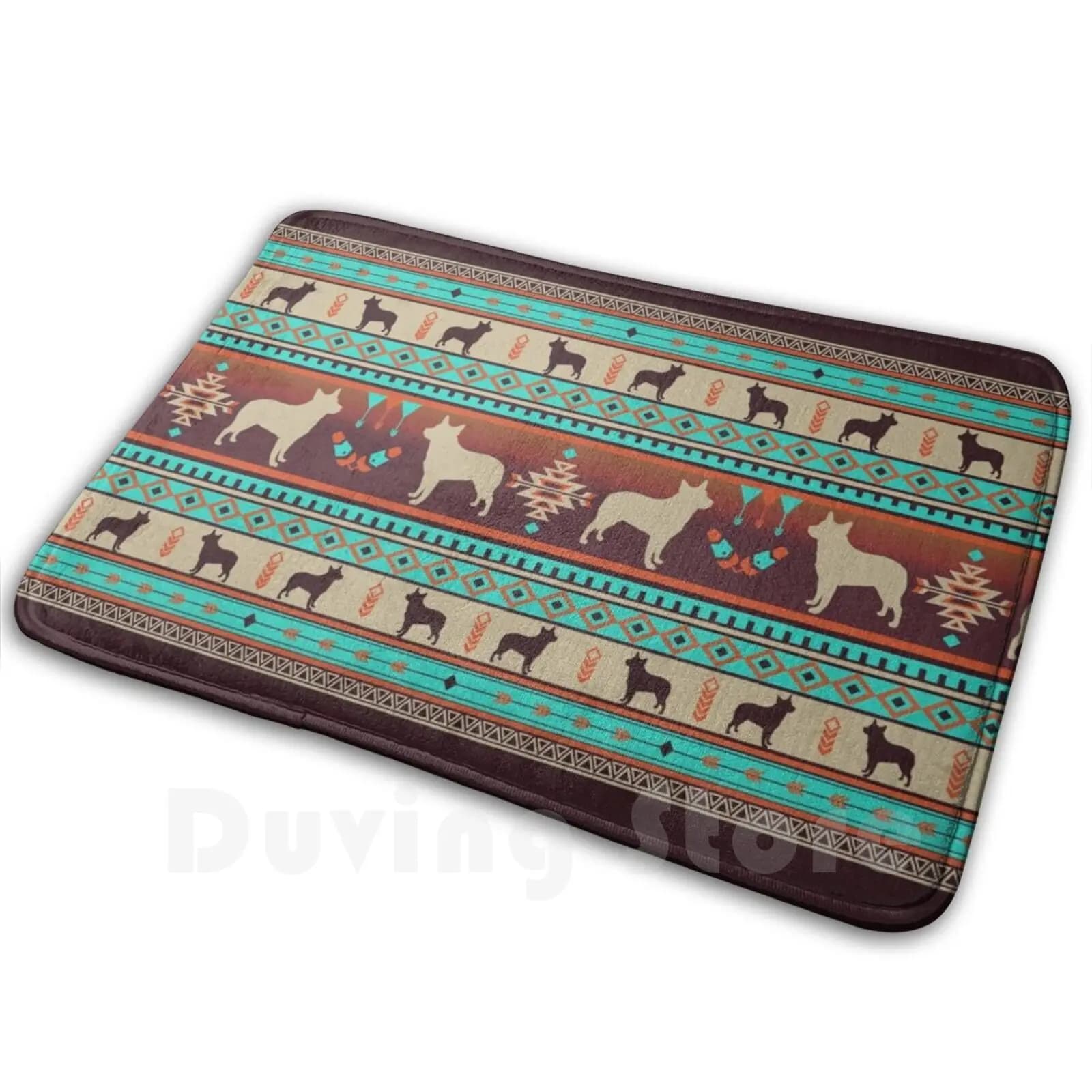 Dogs Boho | Australian cattle dog mat, sunset, carpet, anti-slip mats, bedroom model, dog design, dog, dog