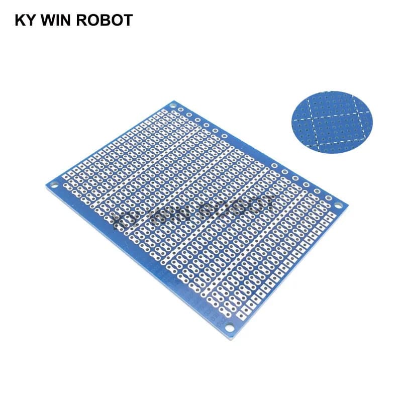 1 pz FAI DA TE 7*9 CM Blu Singolo Lato Prototipo di Carta PCB Esperimento Universale A Matrice Circuito 7x9 CM Per Arduino